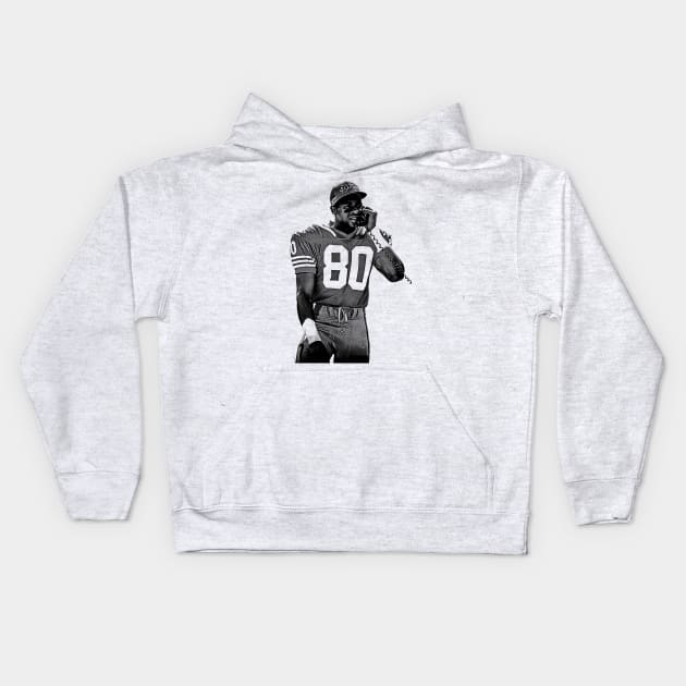 Jerry Rice - Flash 80 Kids Hoodie by Zluenhurf